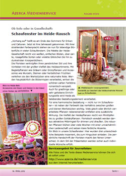 Ob Solo oder in Gesellschaft: Schaufenster im Heide-Rausch (01/2012)