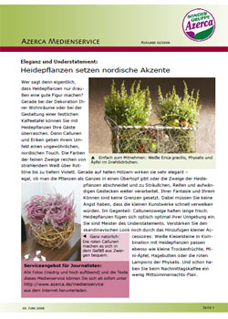 Heidepflanzen setzen nordischen Akzent (02/2008)