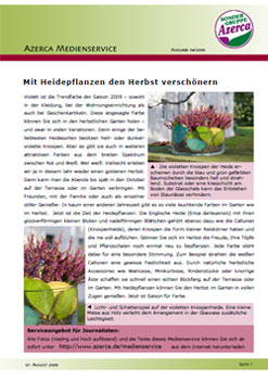 Mit Heidepflanzen den Herbst verschönern (04/2009)