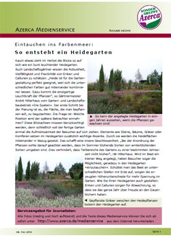 Eintauchen ins Farbenmeer: So entsteht ein Heidegarten (04/2010)